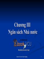 Bài giảng tài chính tiền tệ - Ngân sách nhà nước