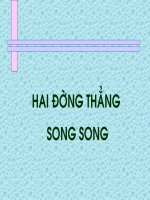 Hai đường thẳng song song