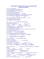 de thi hoc ki 2 07-08