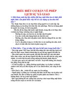 HIỂU BIẾT CƠ BẢN VỀ PHÉP