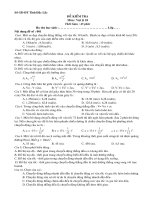 Kiểm tra Vật lý 10 học kỳ II