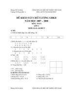 ĐỀ THI TOÁN- GKI