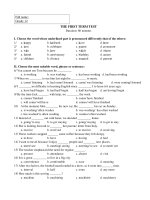 12CB Test 7 -Multiple choice