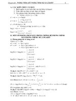 Chuyên đề PT,HPT,BPT MŨ và LÔGARIT