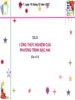 Công thức nghiệm