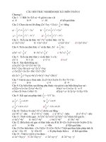 câu hỏi trắc nghiệm toán 8