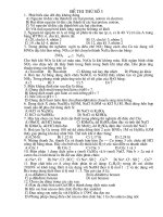 Thi thử ĐH Hóa Học 07