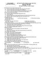 Đề thi tuyển sinh 10 Chuyên Môn Tin 2