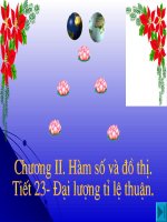 ĐẠI LƯỢNG TỈ LÊN THUẬN