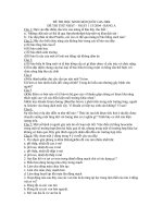 Đề thi HSG Sinh toàn quốc năm 2004