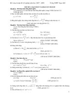 Ôn tốt nghiệp 12(2007 - 2008).Hay