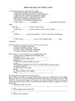 KIEM TRA TU LUAN HK I