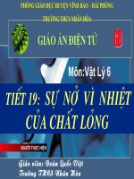 Giáo án Vật Lý 6-Tiết 19