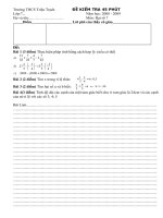 KIEM TRA CHUONG I DS