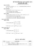 kiểm tra học kỳ lớp 10 có đáp án