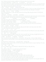 Trắc nghiệm ôn thi Đại học ( tiếp)