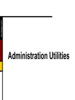 Administration Utilities