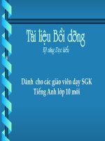 Ki thuat day reading lop 10 nang cao