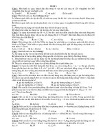 Đề ĐH - phần dao động và vật rắn