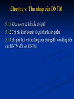 Nhập môn tài chính tiền tệ 1.2 Thu nhập của doanh nghiệp thương mại