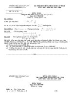 Đề thi HS giỏi tỉnh Hà Tây 07-08