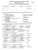 thi tienganh hkii 11(keys)