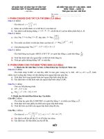 Đề Thi Toán HKI - NH2008-2009