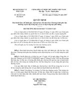 Quyết định 02-2007 của Bộ GD và đào tạo