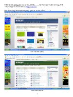 HD tải, đưa tài liệu, ý kiến vào ViOLET