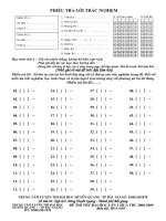 Đề thi ĐH - TTLT Huyền Quang-Bắc giang