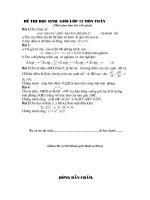 Đề thi HSG lớp 12 có đáp án đề 13