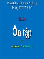 Ôn tập Vật lý 7