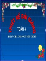Chia cho số có một chữ số