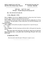 Đề kiểm tra kì I - Ngữ văn 8