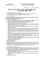 Sơ kết Công Đoàn học kì I