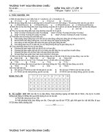 Một số đè kiểm tra 15 phút