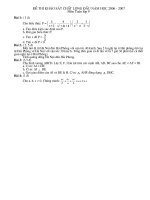 de thi KSCL THCS Quán hành