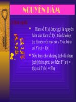 Bài 1: Nguyên Hàm