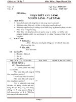 Giáo án Vật lý 7