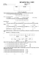 Đề kiểm tra chương II-ĐS7