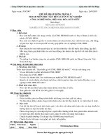 Giáo án chủ đề tháng 9