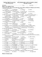 de thi HK I (1) trac nghiem + tu luan