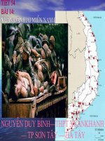 Bài 14. Nhân dân hai miền Nam Bắc trực tiếp đương đầu với đế quôc Mĩ Xâm lược