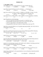 đề thi học kì I