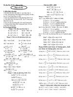 ÔN TẬP HỌC KỲ II LỚP 10 BAN CƠ BẢN