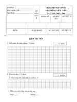 Đề Luyện tập số 2 và số 3 HKII