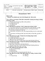 đề kiểm tra HK1 môn LS-KH-ĐL lớp 5 (2008-2009)