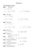 Bài tập số + hình 7  ôn tập hè cho học sinh