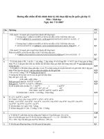 hướng dẫn chấm đề chọn đội tuyển dự thiquốc gia 2007-2008