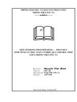 Sáng kiến kinh nghiệm cho vùng khó khăn như tỉnh Lai Châu